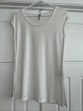 Banana Republic White Scoop Neck Tank Tunic